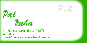 pal muha business card